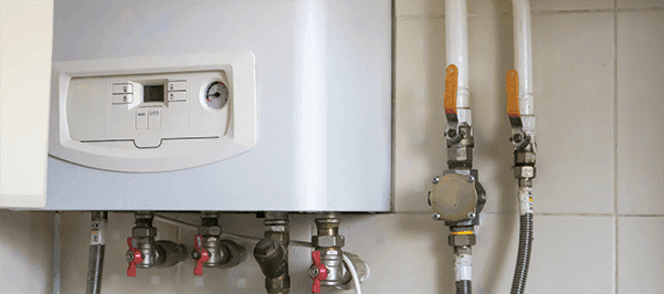 Gas boiler for oil boiler servicing